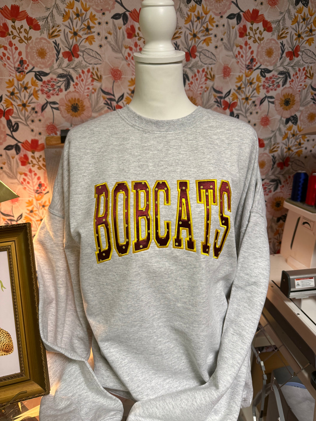 BOBCATS Spirit Crewneck Sweatshirt | Game Day School Spirit Pullover