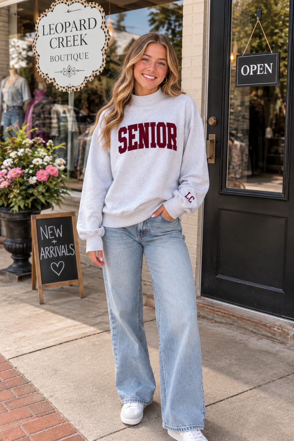 Senior Class of 2027 Mockneck, Custom Senior Shirt, Senior Year Shirt, Senior Sweatshirt, Senior Mock Neck