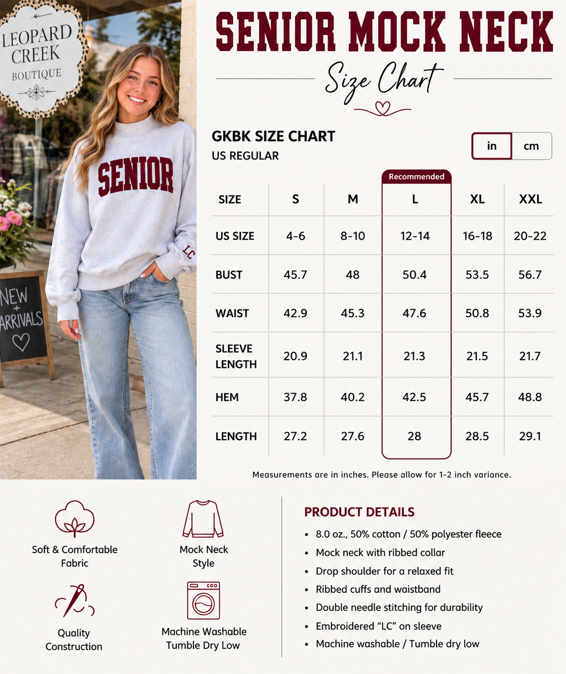 Senior Class of 2027 Mockneck, Custom Senior Shirt, Senior Year Shirt, Senior Sweatshirt, Senior Mock Neck