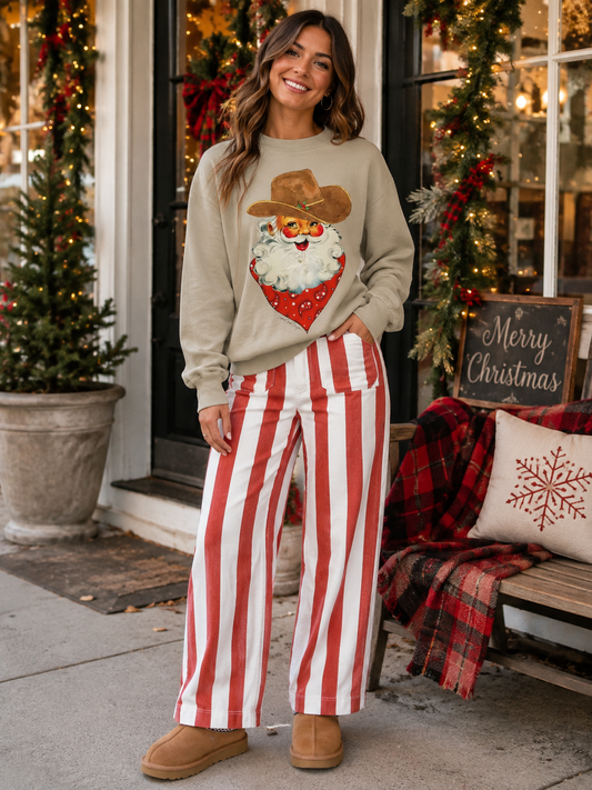Bandana Santa Crewneck
